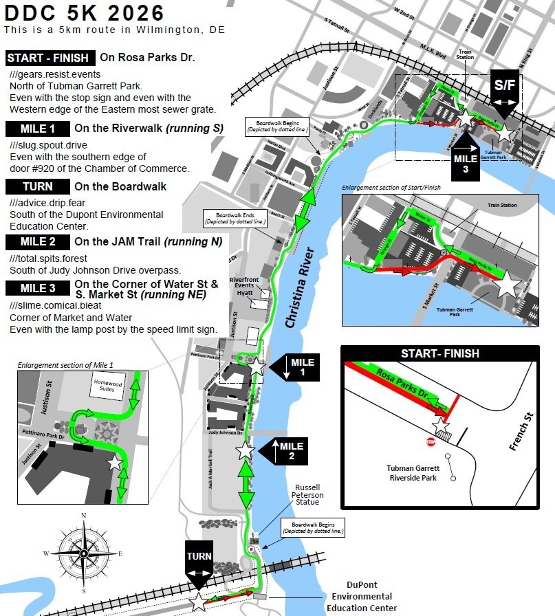 DDC 5K Course Map