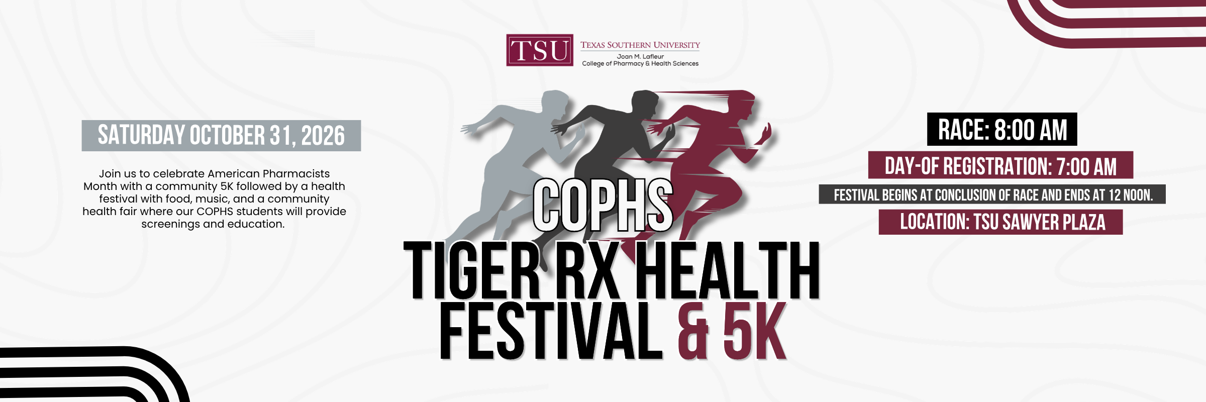 COPHS Tiger Rx Health Festival & 5K