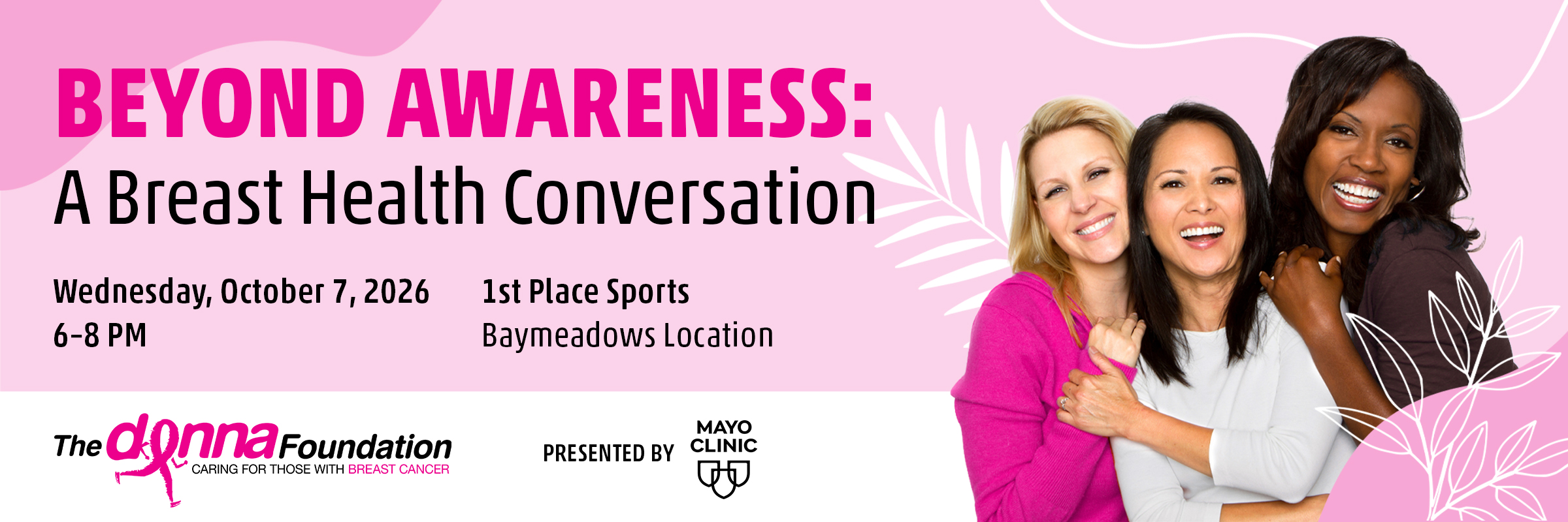 Beyond Awareness Event October 7 at 6 PM, 1st Place Sports Baymeadows