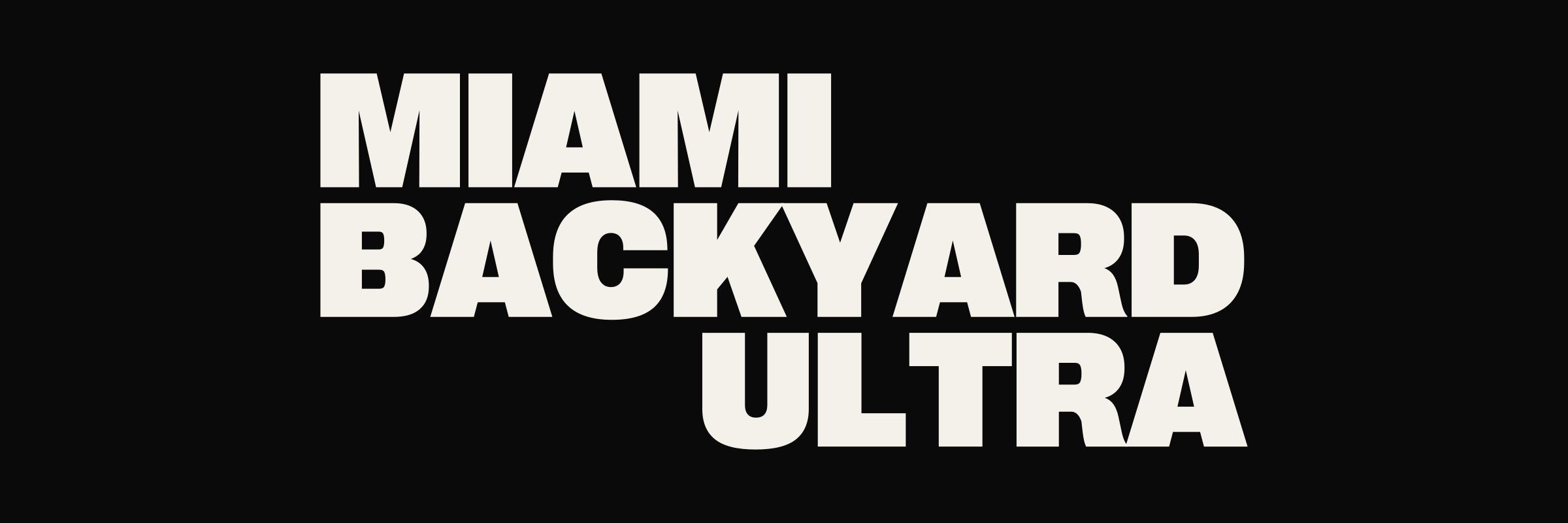 Miami Backyard Ultra