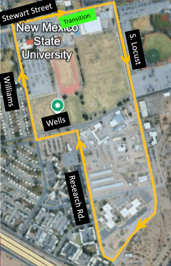 NMSU Triathlon Bike Route
