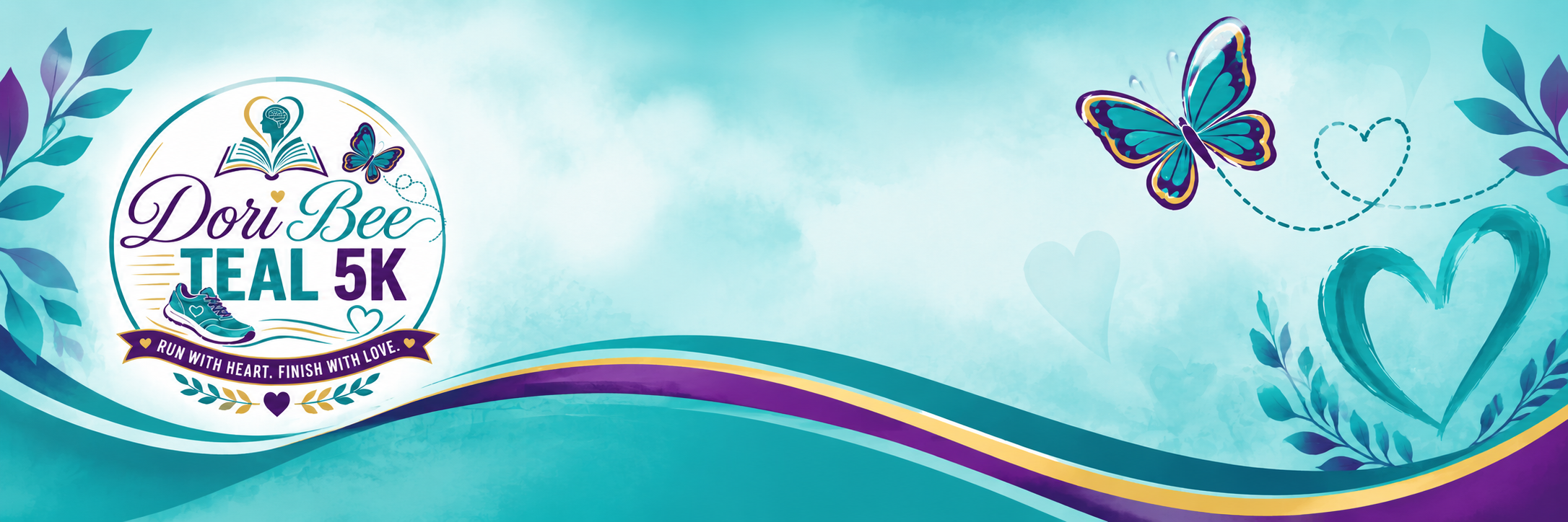 Dori Bee Teal 5K event banner