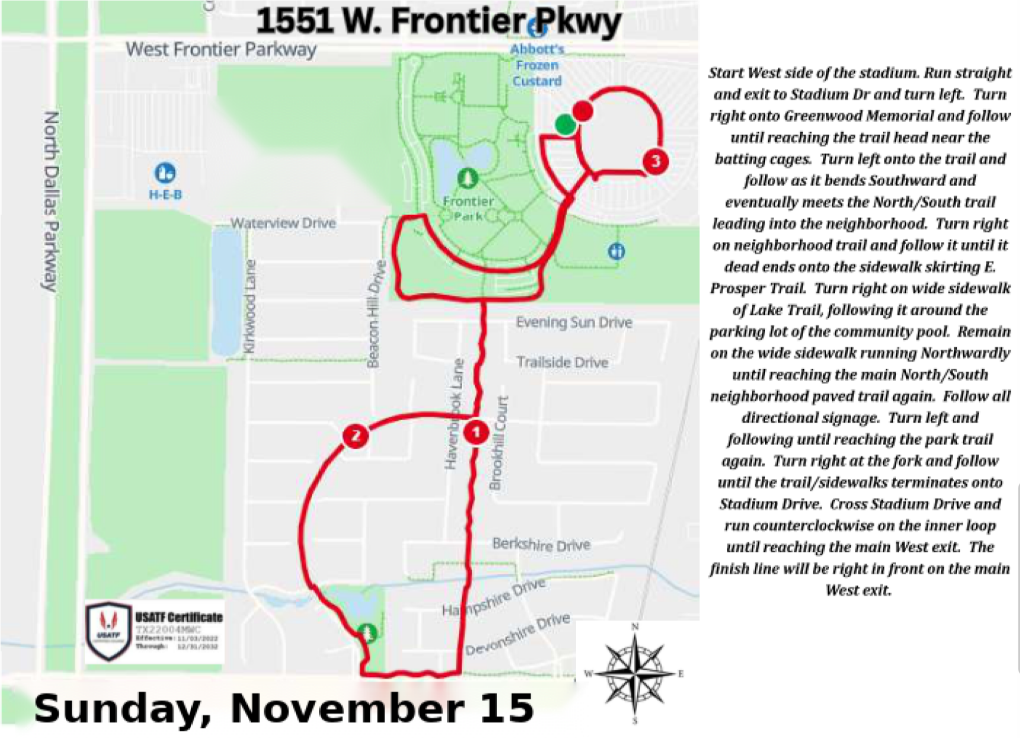 Malabar 5K Route Map