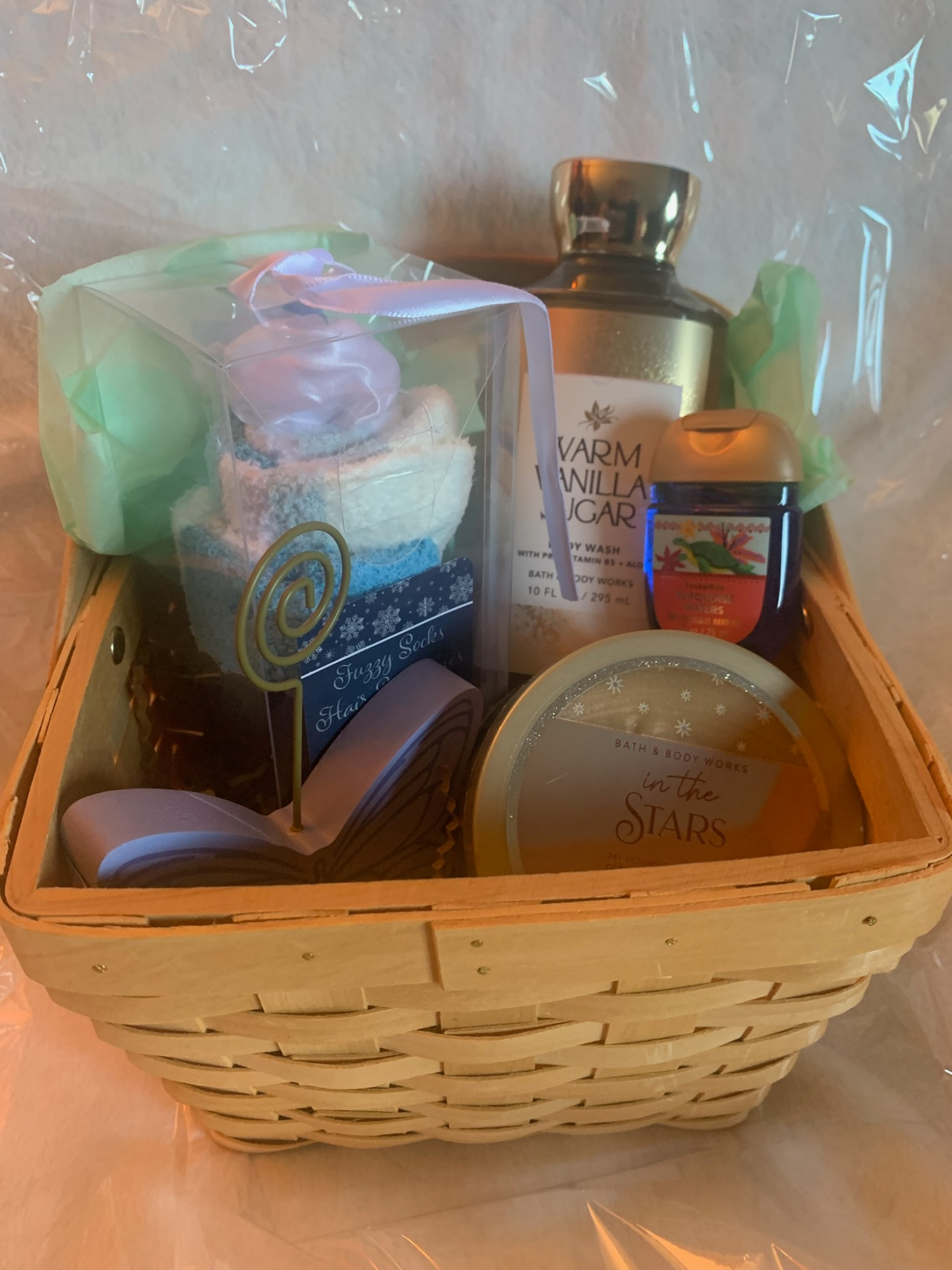 Bath and Body Works Warm Sugar Vanilla basket