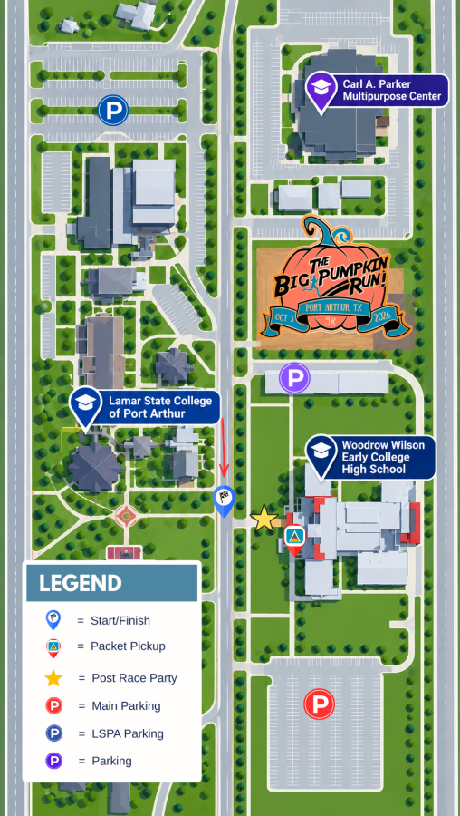 Big Pumpkin Race Day Parking Map
