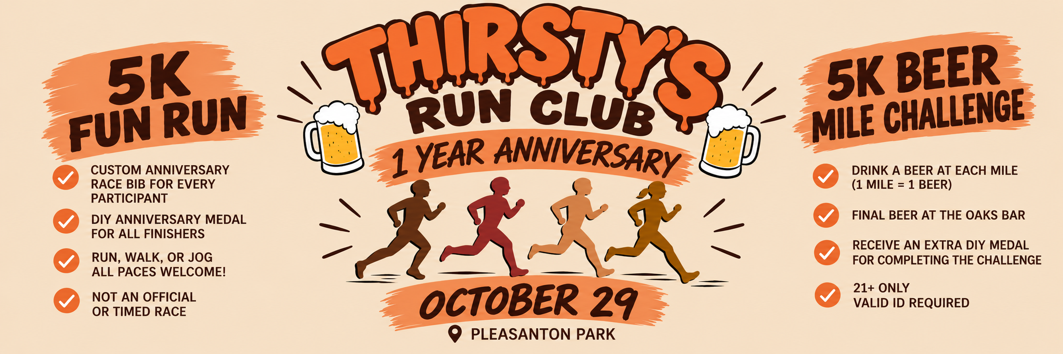 Thirsty’s Run Club 1 Year Anniversary, photo 2 of 3