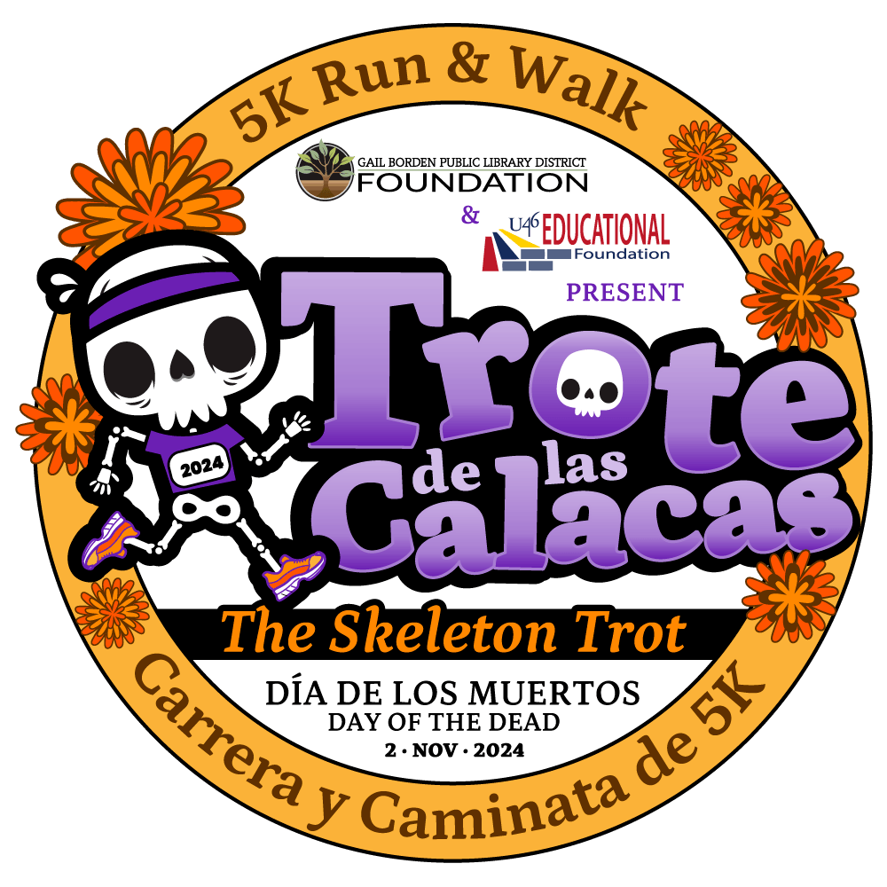 Trote Logo - Has foundation and educational logos, and details about the race.