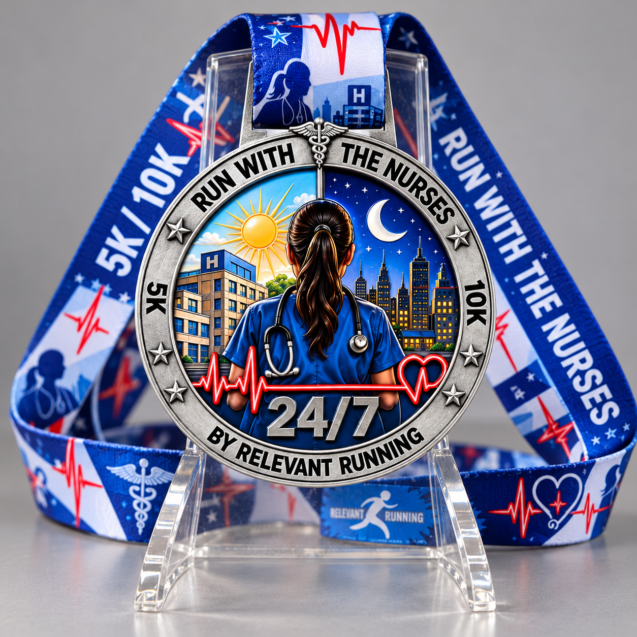 Custom race medal