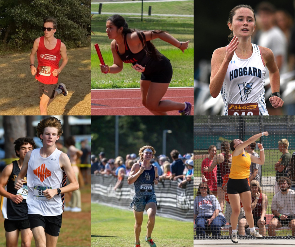 Collage of Wilmington-area high school runners who received WRRC college scholarships