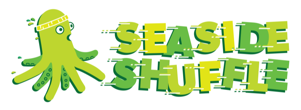 Seaside Shuffle 5K race logo, Wrightsville Beach, NC